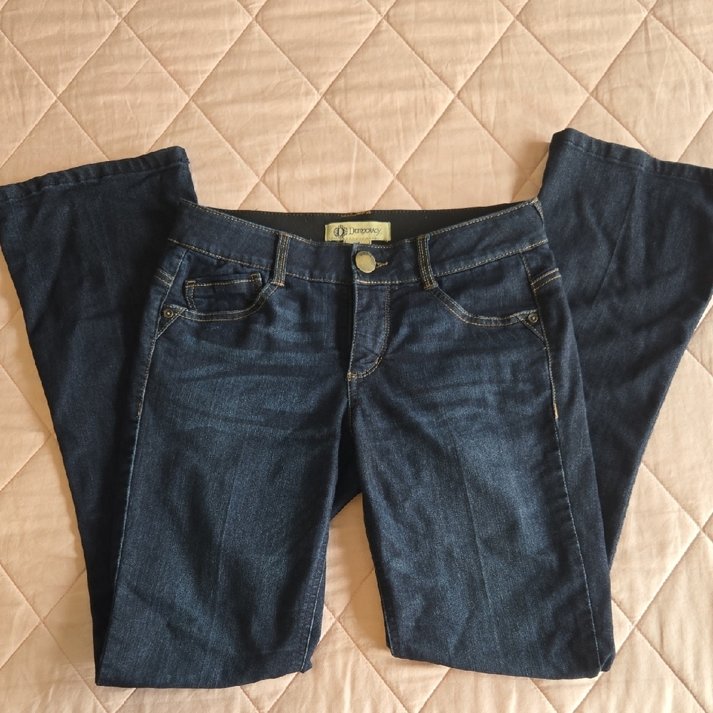 Democracy Absolution Bitty Boot Dark Wash Women's Jeans, Size 4